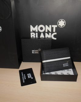 MONT BLANC MEN'S Leather WALLET for a gift, skin