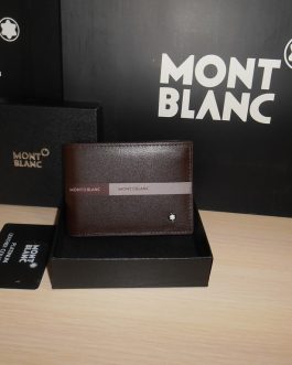 MONT BLANC MEN'S Leather WALLET for a gift, skin