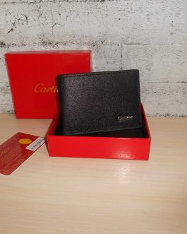 Cartier NOWY Czarny PORTFEL MĘSKI w pudełku, skóra, Francja