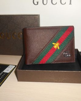 GUCCI Оryginalny PORTFEL MĘSKI, skóra, Włochy