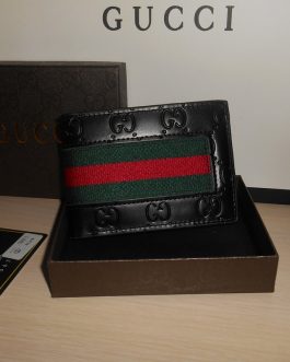 GUCCI Оryginalny PORTFEL MĘSKI, skóra, Włochy