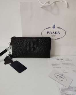 БОЛЬШОЙ УОЛЛЕТ Организатор Packable Prada Sachet, кожа