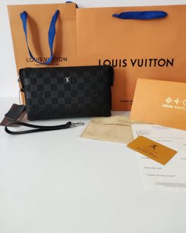 PORTFEL MĘSKI DUŻY Organizer Torebka Saszetka Louis Vuitton, skóra