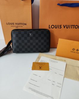 PORTFEL MĘSKI DUŻY Organizer Saszetka Torebka Louis Vuitton, skóra