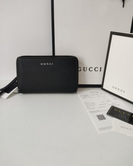 PORTFEL DUŻY MĘSKI Organizer Saszetka Torebka Gucci, skóra