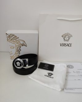 Versace brand belt, natural leather, Italy