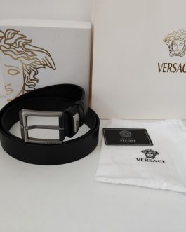 Versace pasek firmowy, skóra naturalna, Włochy