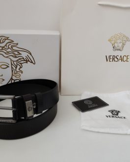 Versace pasek firmowy, skóra naturalna, Włochy