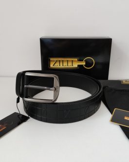 Zilli Men's brand belt, natural leather, France