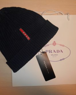 PRADA Мужская теплая зимняя шапка, Италия