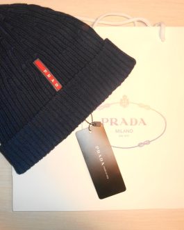 PRADA Мужская теплая зимняя шапка, Италия