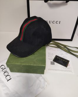 GUCCI Męska Damska czapka z daszkiem bejsbolówka, Włochy