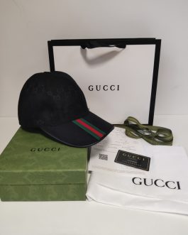 GUCCI Męska Damska czapka z daszkiem bejsbolówka, Włochy