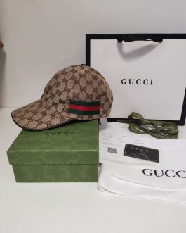 GUCCI Męska Damska czapka z daszkiem bejsbolówka, Włochy