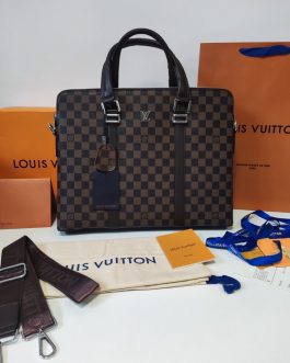 Męska torba aktówka teczka damska Louis Vuitton, skóra, Francja