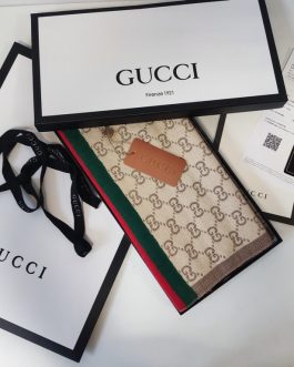 Eșarfă originală GUCCI, Fir, eșarfă pentru bărbați și femei, Italia