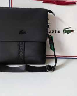 мужская сумка-мессенджер Lacoste, кожа, Франция