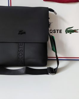 Lacoste men's messenger bag, skin, France