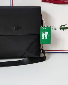 мужская сумка-мессенджер Lacoste, кожа, Франция