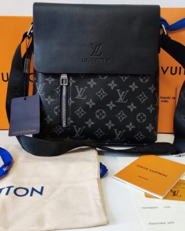 LOUIS VUITTON мужская сумка через плечо, кожа, Франция