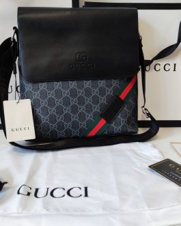 Мужская сумка почтальона Gucci, кожа, Италия