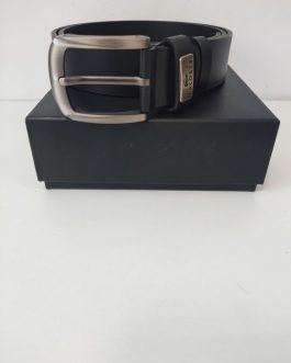 Lacoste Men's brand belt, natural leather, France