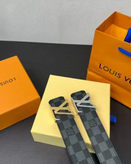 Pasek firmowy męski, damski, skóra Louis Vuitton