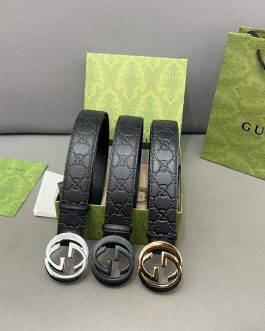 Men's corporate belt, ladies', Gucci leather