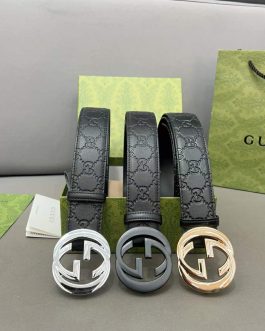 Men's corporate belt, ladies', Gucci leather