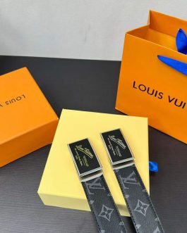 Pasek firmowy męski, damski, skóra Louis Vuitton