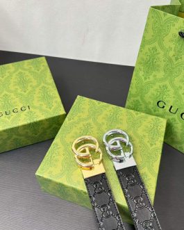 Men's corporate belt, ladies', Gucci leather