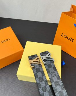 Pasek firmowy męski, damski, skóra Louis Vuitton