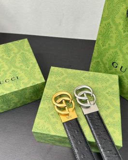 Men's corporate belt, ladies', Gucci leather