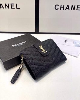 YSL WALLET leather