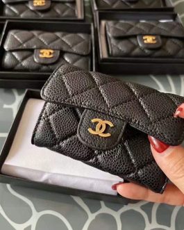 Chanel leather wallet