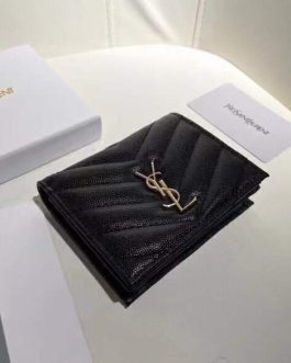 YSL WALLET leather