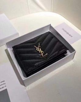 YSL WALLET leather