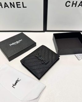 YSL WALLET leather