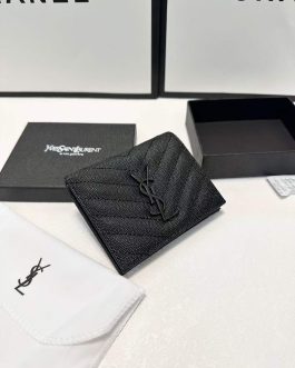 YSL WALLET leather