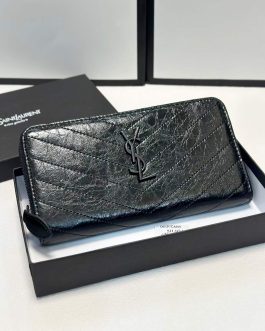 YSL WALLET leather