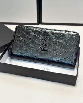 YSL WALLET leather