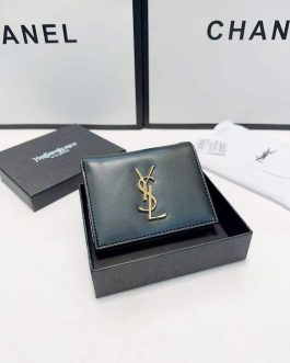 YSL WALLET leather