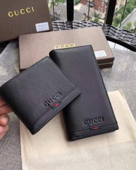 Gucci men's leather wallet