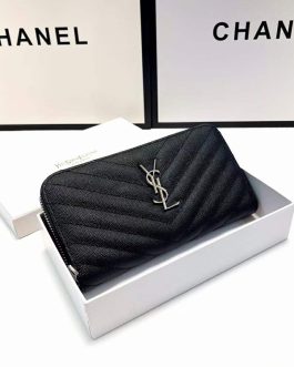 YSL WALLET leather