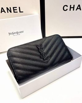 YSL WALLET leather