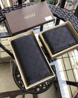 Gucci men's wallet, skin