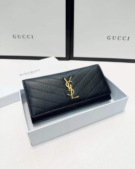 YSL WALLET leather