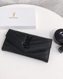 YSL WALLET leather