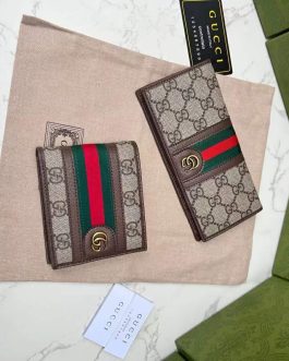 Мужской кожаный кошелек Gucci