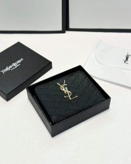 YSL WALLET leather